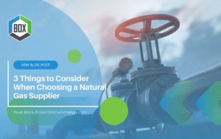 BOX 3 Things to Consider When Choosing a Natural Gas Supplier